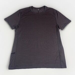 Allbirds Shirt Mens L Natural Run Tee Burgundy Textured Short Sleeve Breathable